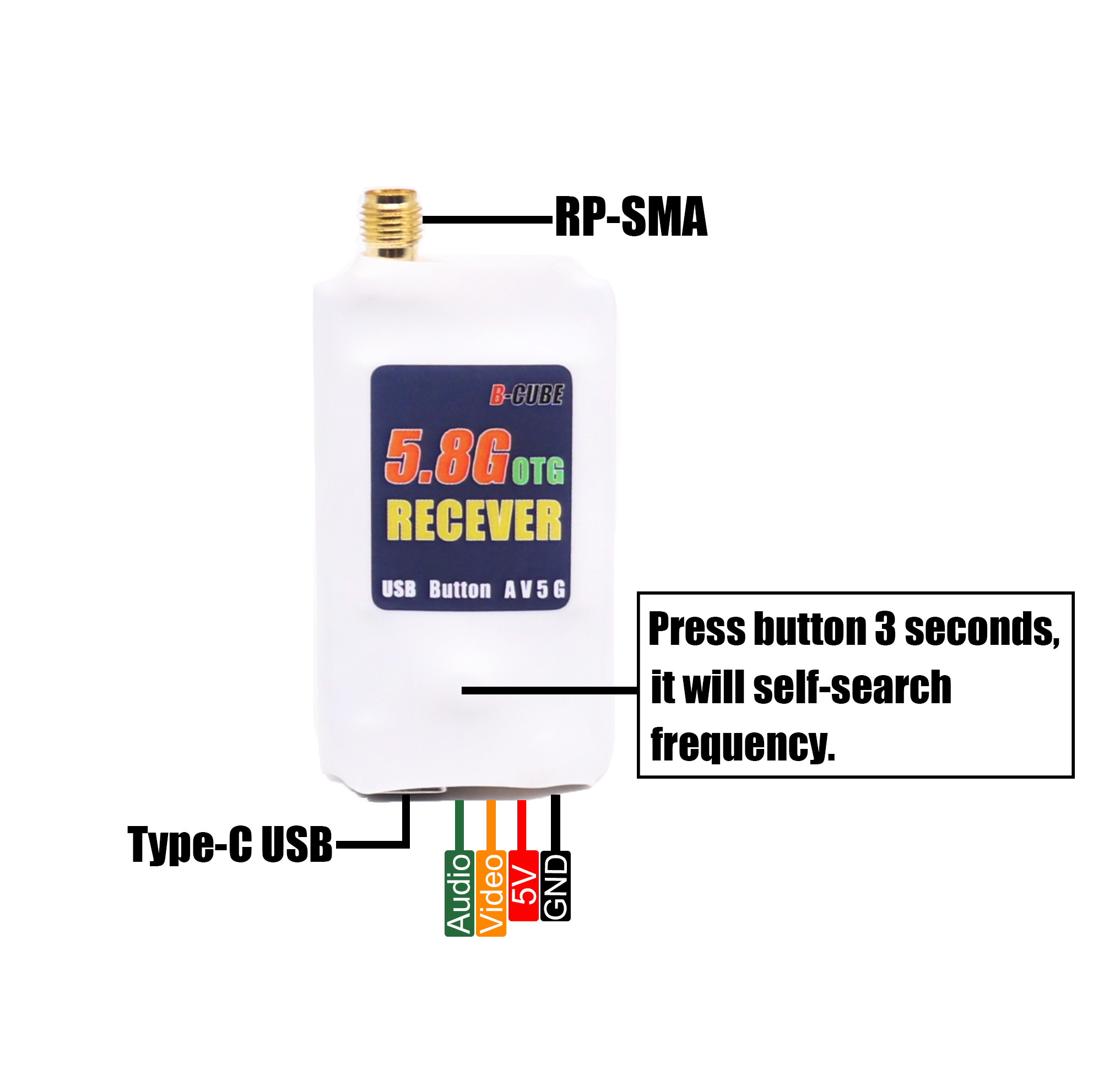 Foxeer Reaper Extreme 2.5W Vtx - Penerima B-CUBE VTX OTG 5.8G 150CH