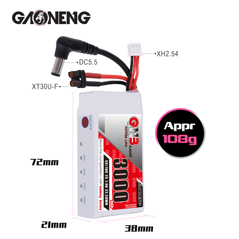 1/2/3/4/5 Buah Baterai Lipo GN - Skyzone Sky04X Pro Oled Fpv Goggles ulasan dan harga